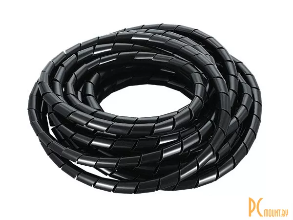 Защитная оплетка кабеля 8мм  12 метров, черная