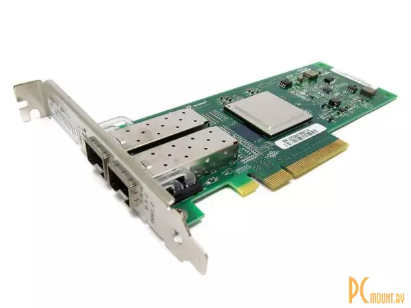 (б/у) QLogic QLE2562L-DEL (ISP2532) Host Adapter, Dual 8Gbps Fibre Channel, PCIe