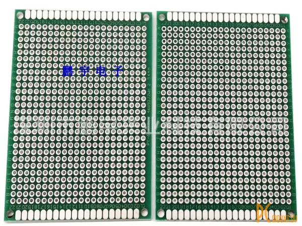 Печатная плата, PCB Board 6x8cm, шаг 2.54мм, Double-side