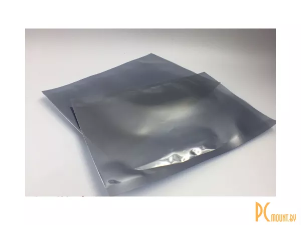 Антистатический пластиковый мешок для упаковки 150 * 200 mm * 0.075mm, прозрачный серый