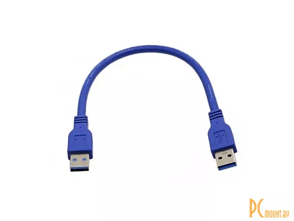 Кабель USB3.0 Am-Am 0,6 m, Blue , как в райзерах!!!! для ремонта райзеров