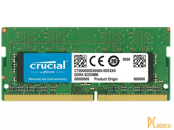 Память для ноутбука SODDR4, 16GB, PC21300 (2666MHz), Crucial CT16G4SFD8266