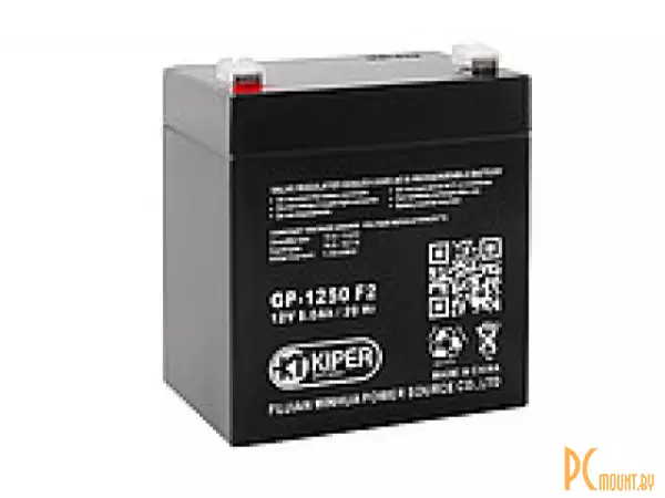 Источник бесперебойного питания UPS Аккумулятор Kiper GP-1250 12V/5Ah 90x102x70 (ШхВхГ)